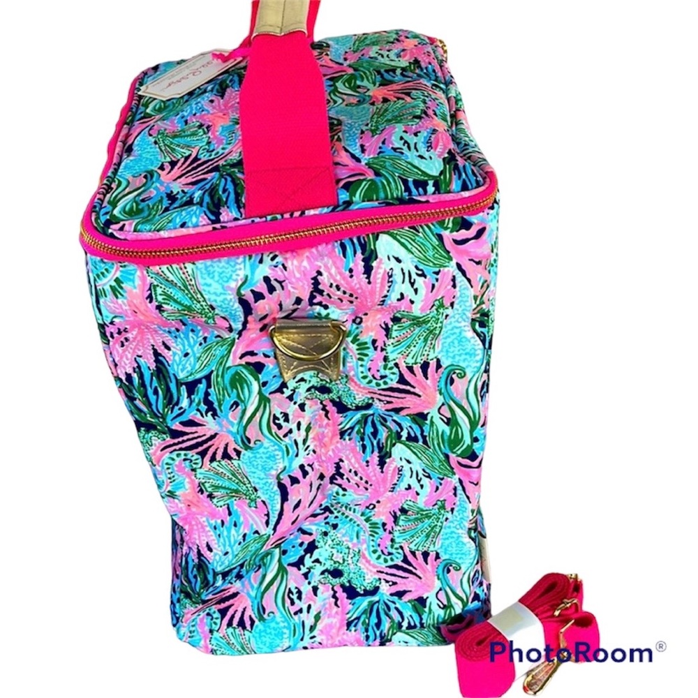 🔥🔥🆕💕🌴LILLY PULITZER🌴WINE CARRIER BRINGING MERMAID BACK - Picture 6 of 10